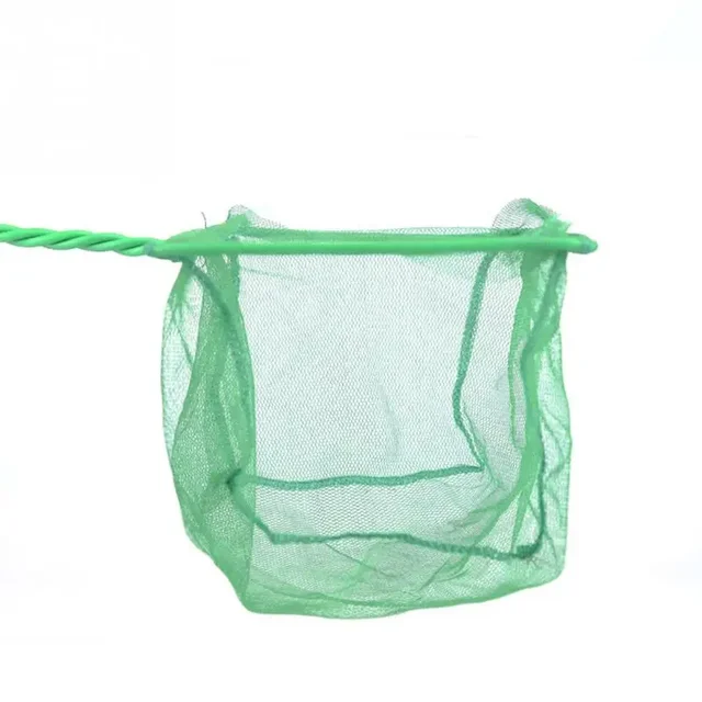 Portable Fish Net Long Handle Square Aquarium Accessories Fish Tank Landing Net Fishing Net Fish Floating Objects Cleaning Tools 4