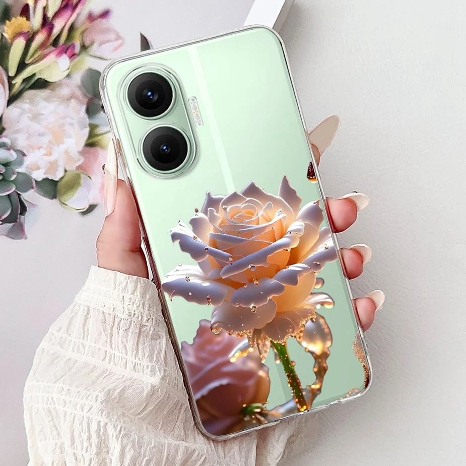 Stylish Painted Soft Silicone Case - Fashionable Protective Cover