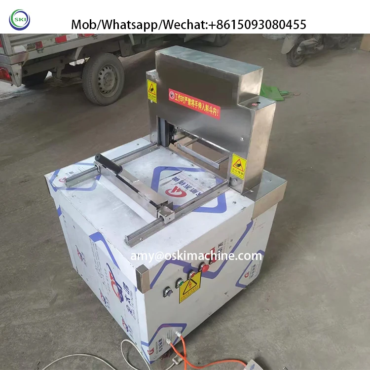 Hydraulic Electric Guillotine Machine Bone And Frozen Meat Cutting Machine Beef Bone Cutting 5