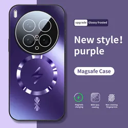 Enhanced Product Title:  
Premium AG Matte Magnetic Hard Shell Shockproof Phone Case with Lightning Design for Vivo X200 Ultra (PURPLE)