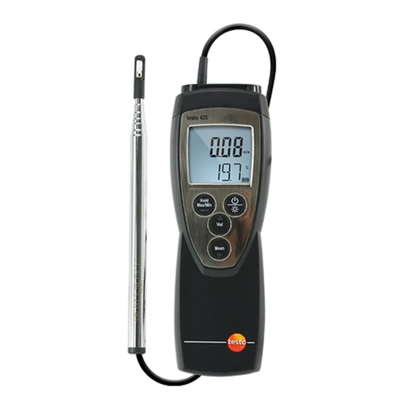 Testo 425 New Thermal Probe Anemometer 0560 4251 Air Speed Meter