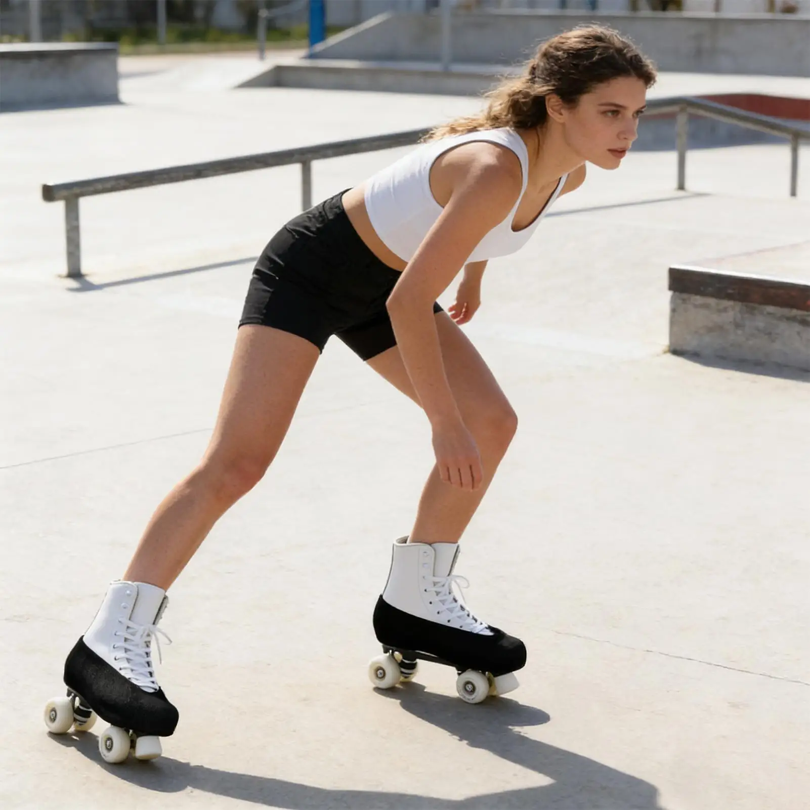 Eiskunstlauf-Kufenschoner für Schlittschuhe, weiche, elastische Kufenschutzabdeckungen für Damen, Herren, Jugendliche, Training, Eishockey-Zubehör – Detail 1