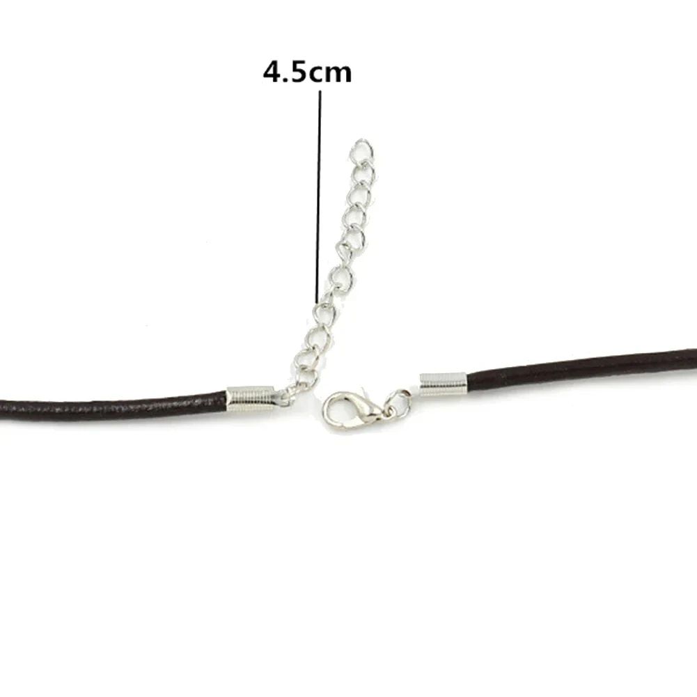 Men Women's Goth Vintage Wolf Tooth Pendant Leather Beaded Weaved Prayer Necklace Fashion Jewelry Necklaces 1PC