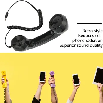 Ricevitore portatile multifunzione a prova di radiazioni per telefono cellulare retrò per computer di telefoni cellulari