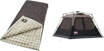 Heritage Big & Tall Cold-Weather Sleeping Bag, 10°F Camping Sleeping Bag for Adults, Comfortable & Warm Flannel Sleeping 3