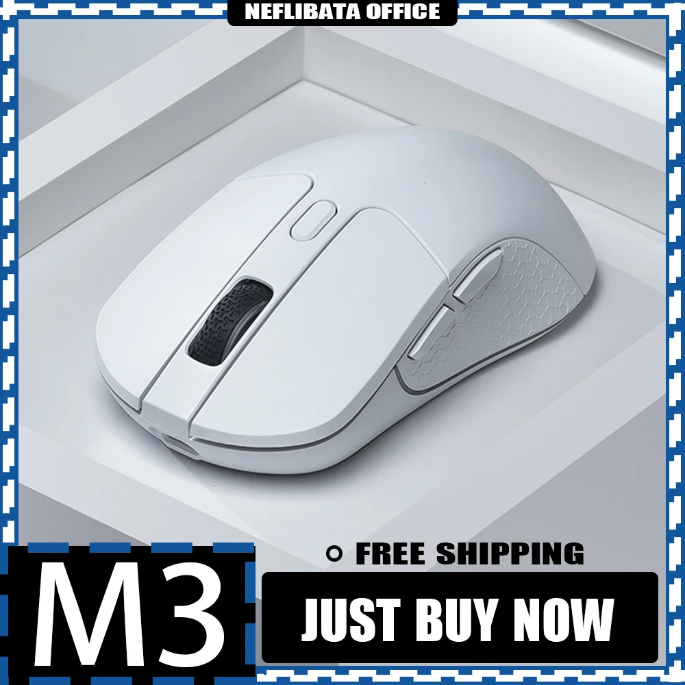 

Original M3 Mouse Paw3395 Tri Mode Bluetooth Wireless Rgb Backlit Lightweight E-sports Mouse Accessory For Computer Gamer Gifts