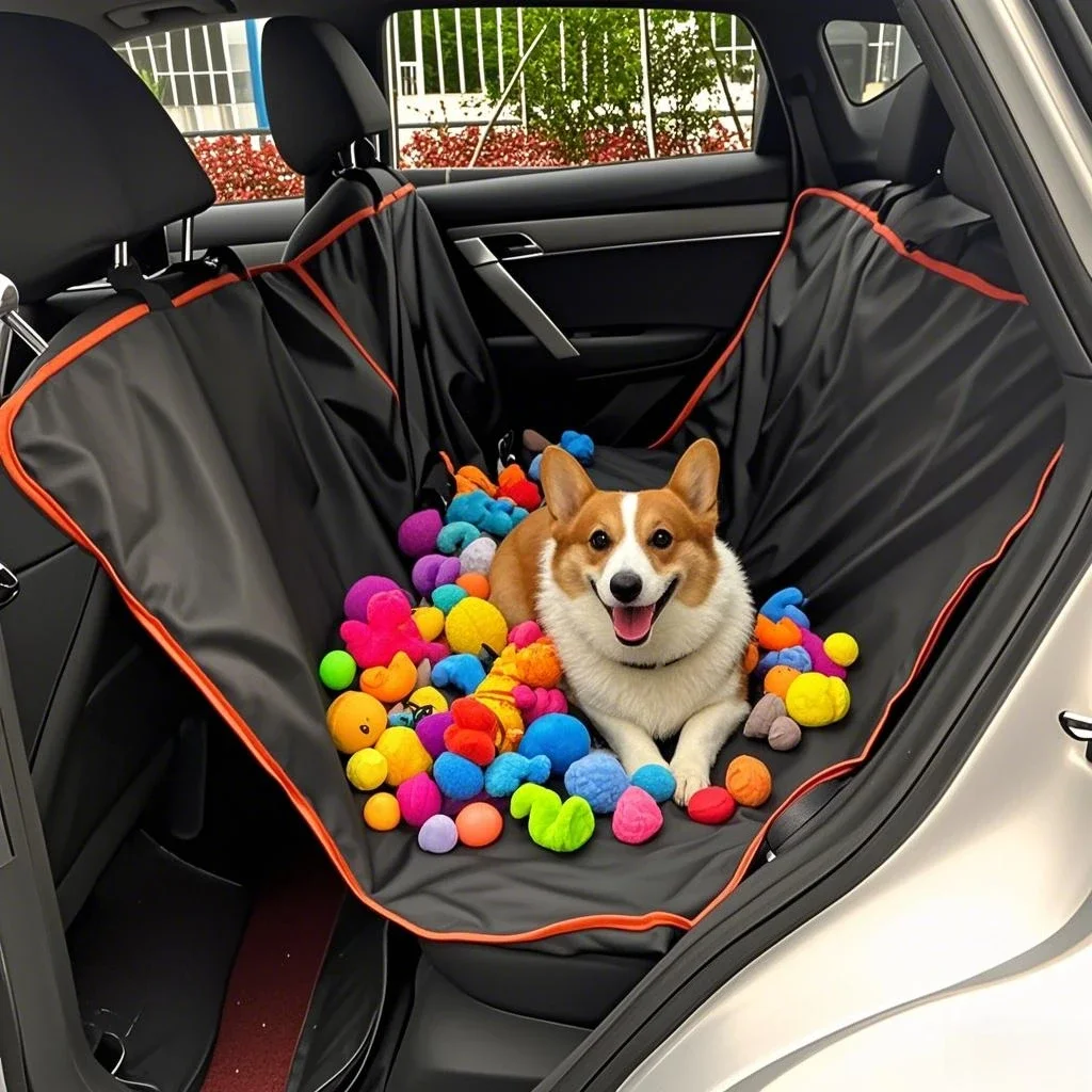 Car Seat Covers Premium Oxford Cloth Dog Car Seat Cover Durable Waterproof Scratchproof Pet Hammock Cushion Protector for Cars Trucks SUVs