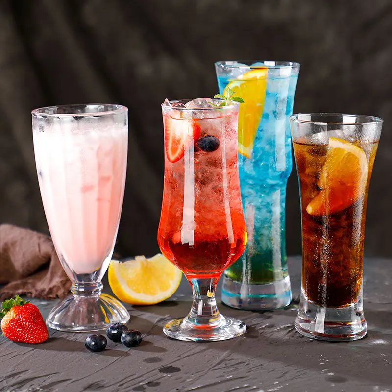 

Creative Juice Milk Glass Cup Coffee Mug Wine Glass Drink Cup High Borosilicate Glass Household Restaurant Bar Drinkware Durable