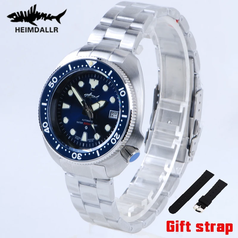 Автоматические Мужские механические часы Heimdallr Sharkey NH35A, часы для дайвинга 300 м, светящийся циферблат из нержавеющей стали 316L C3