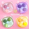 New 4pcs/set Beauty Egg Set Gourd Water Drop Puff Makeup Puff Set Colorful Cushion Cosmestic Sponge Tool Wet and Dry Use 1