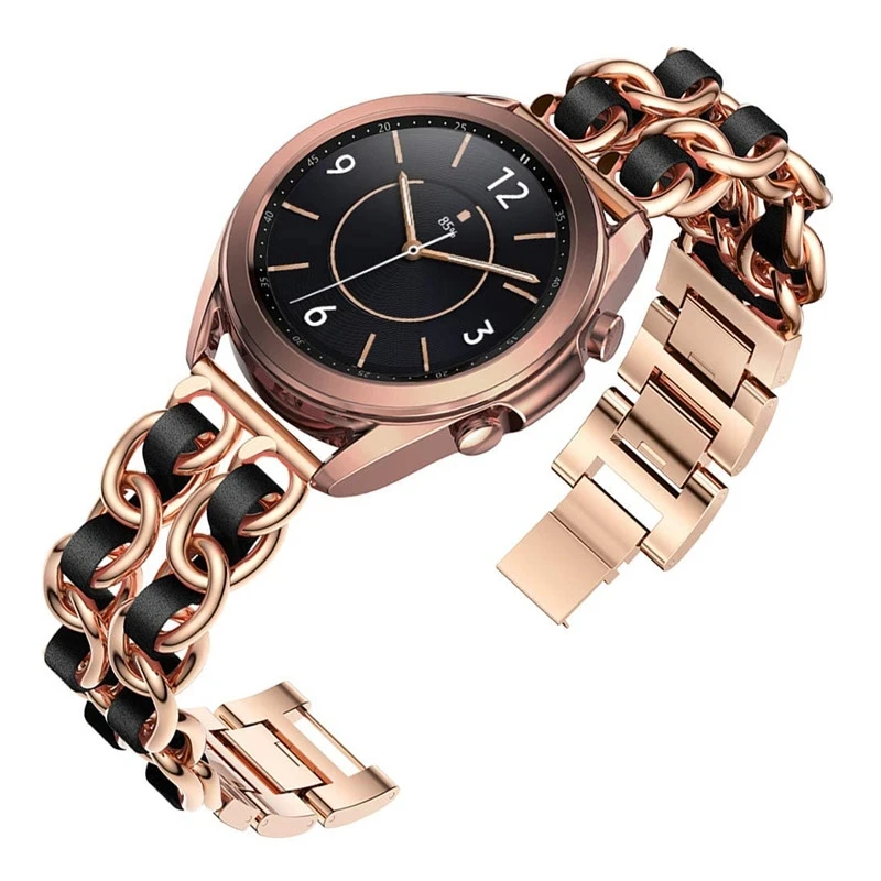 

Ремешок металлический для Samsung Galaxy watch 3/Gear S3/Active 2 Huawei watch GT GT2, браслет для Amazfit GTR/BIP, 22 мм 20 мм