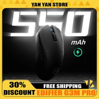 Edifier Hecate G3m Pro Mouse Tri Mode Paw3395 Wireless Custom Lightweight Mouse E-Sports Gamer Accessory for Computer Pc Gift