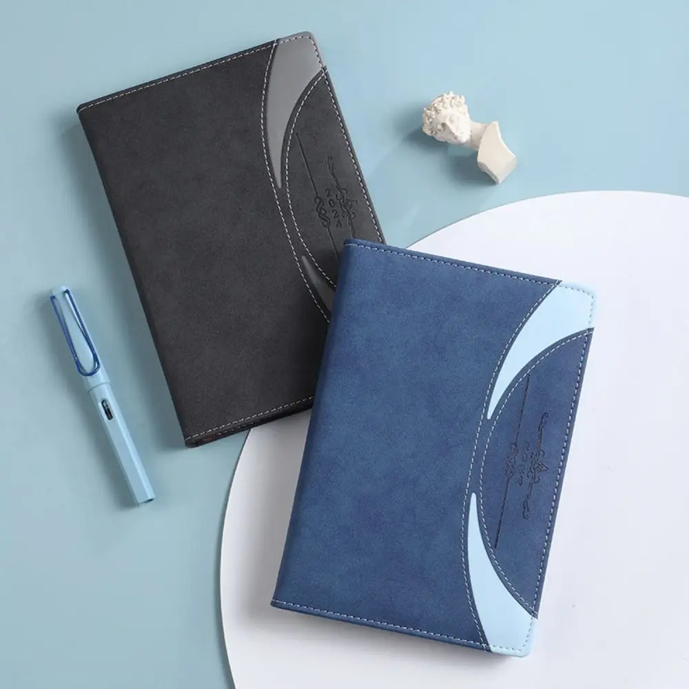 

Faux Leather Cover 2024 Schedule Book Ribbon Bookmark Note Pages Planner with Monthly Tabs To Do List Notepad Weekly Monthly