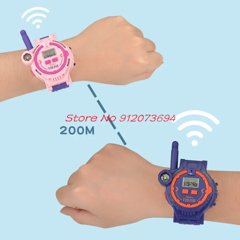 Parent Child Interaction Clear Audio Multifunctional  Walkie Talkie 200M Watch Style Wireless Call Children Walkie Talkie Gift 3