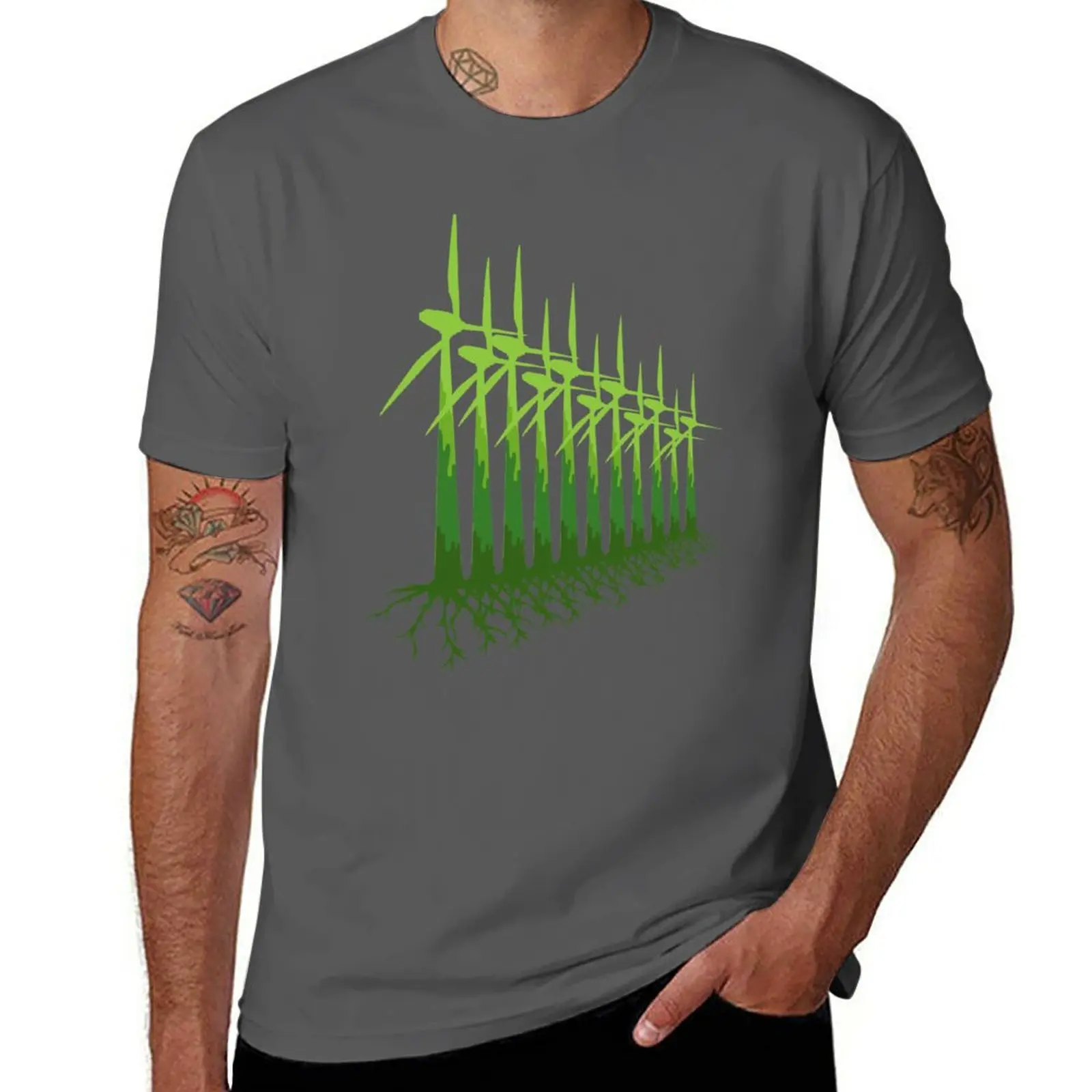 

Green Power T-Shirt boys whites blanks blacks men t shirt