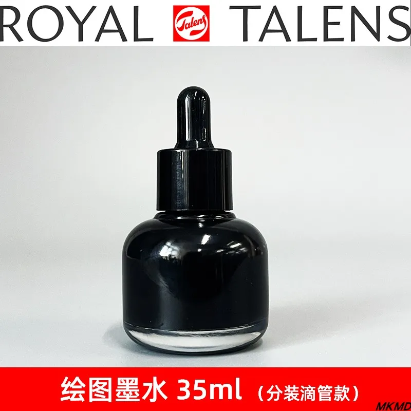 Imported TALENS Indian Ink 30ml glass bottle dropper black light resistant waterproof painting ink calligraphy art supplier 2