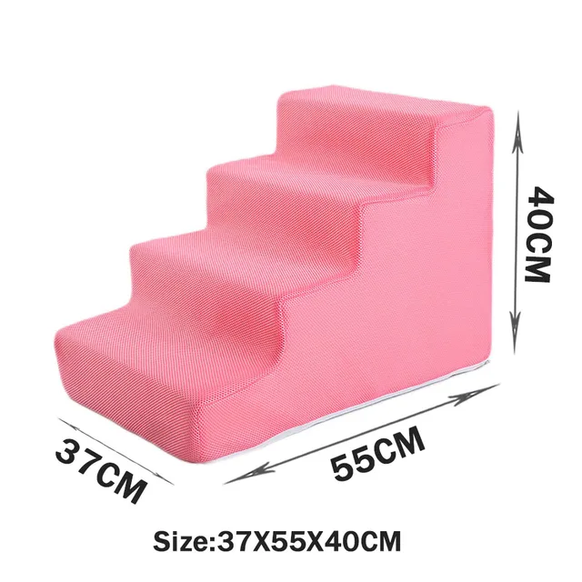 Pet Stairs Toys Cat Dog Ladder 2 3 4 Step Stairs for Dogs Puppy Ramp Detachable Sponge Pet Ladder Accessories 3