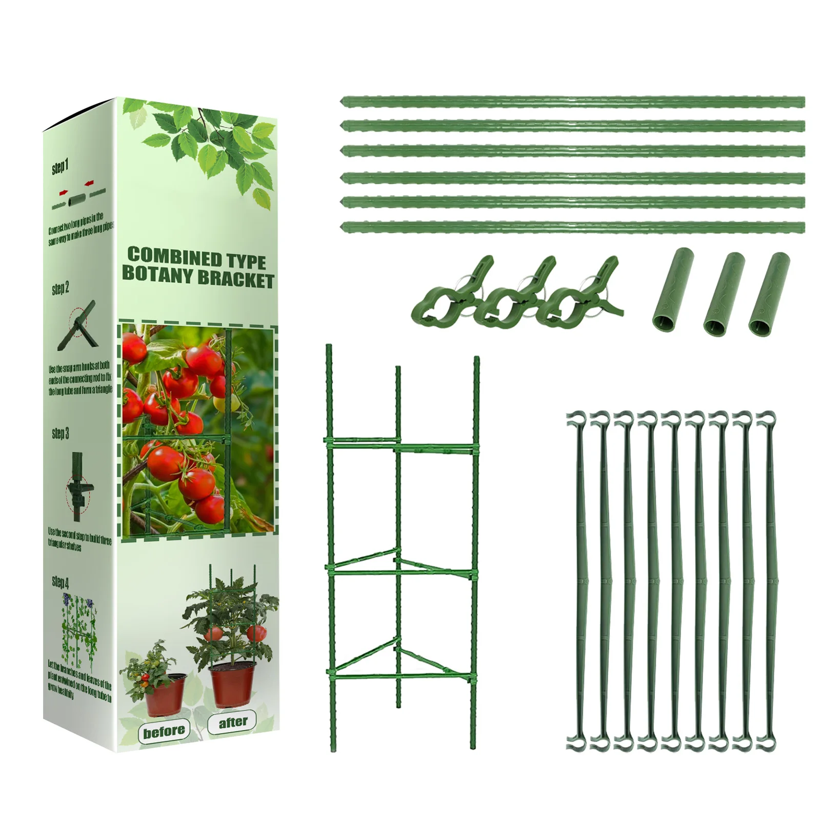Tomato Support Garden Plant Cages Sturdy Garden Plant Support Stakes
