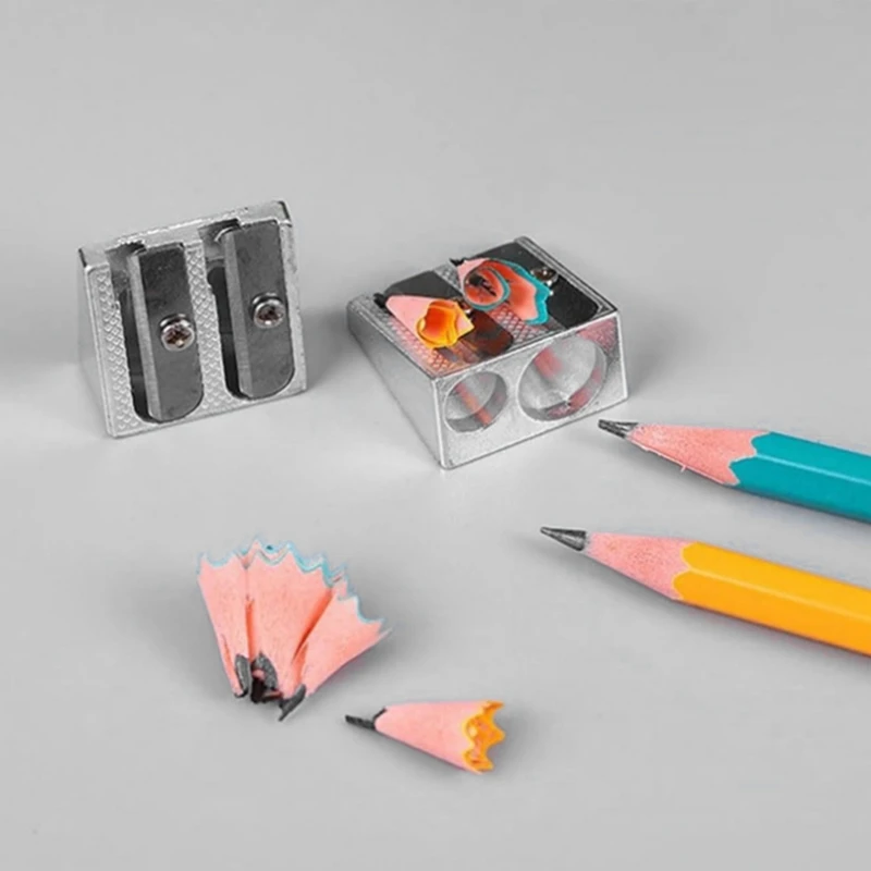 4Pcs Magnesium Pencil Sharpener Survival Multi-Function Magnesium Alloy Survival Pencil Sharpener Durable Easy Install