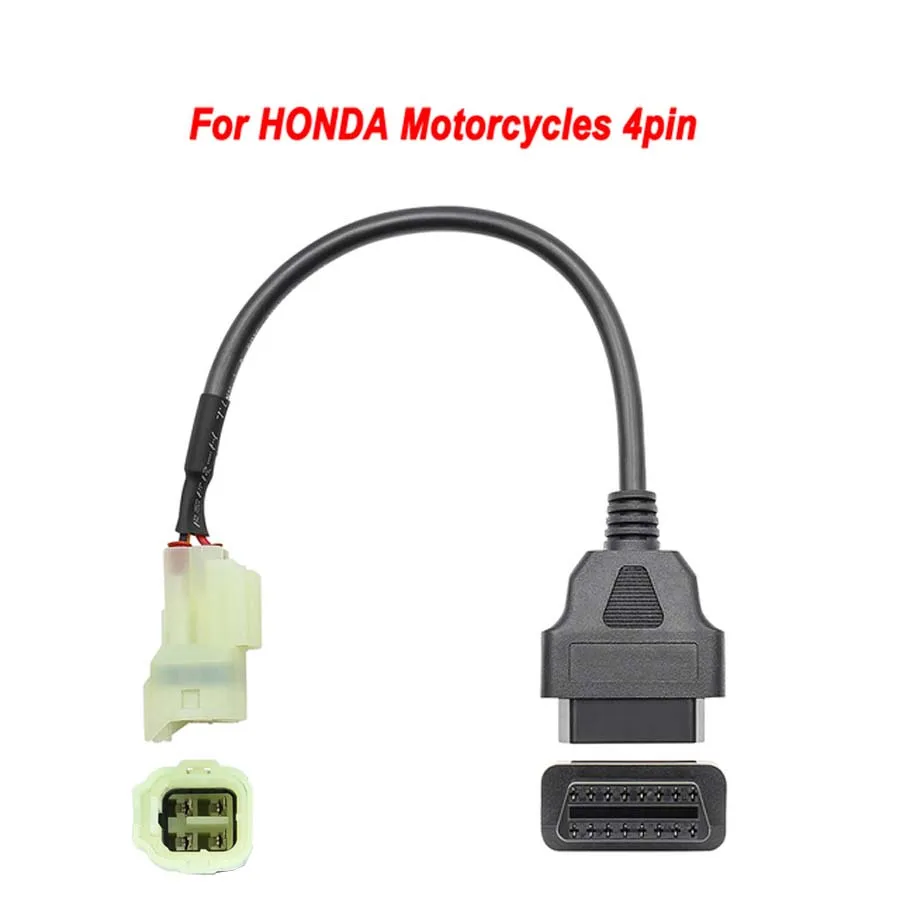 Obd2 cable for YAMAHA 3Pin 4Pin for Honda/Kawasaki/BENELLI/Suzuki 6Pin Ducati Harley 4 PIN K CAN