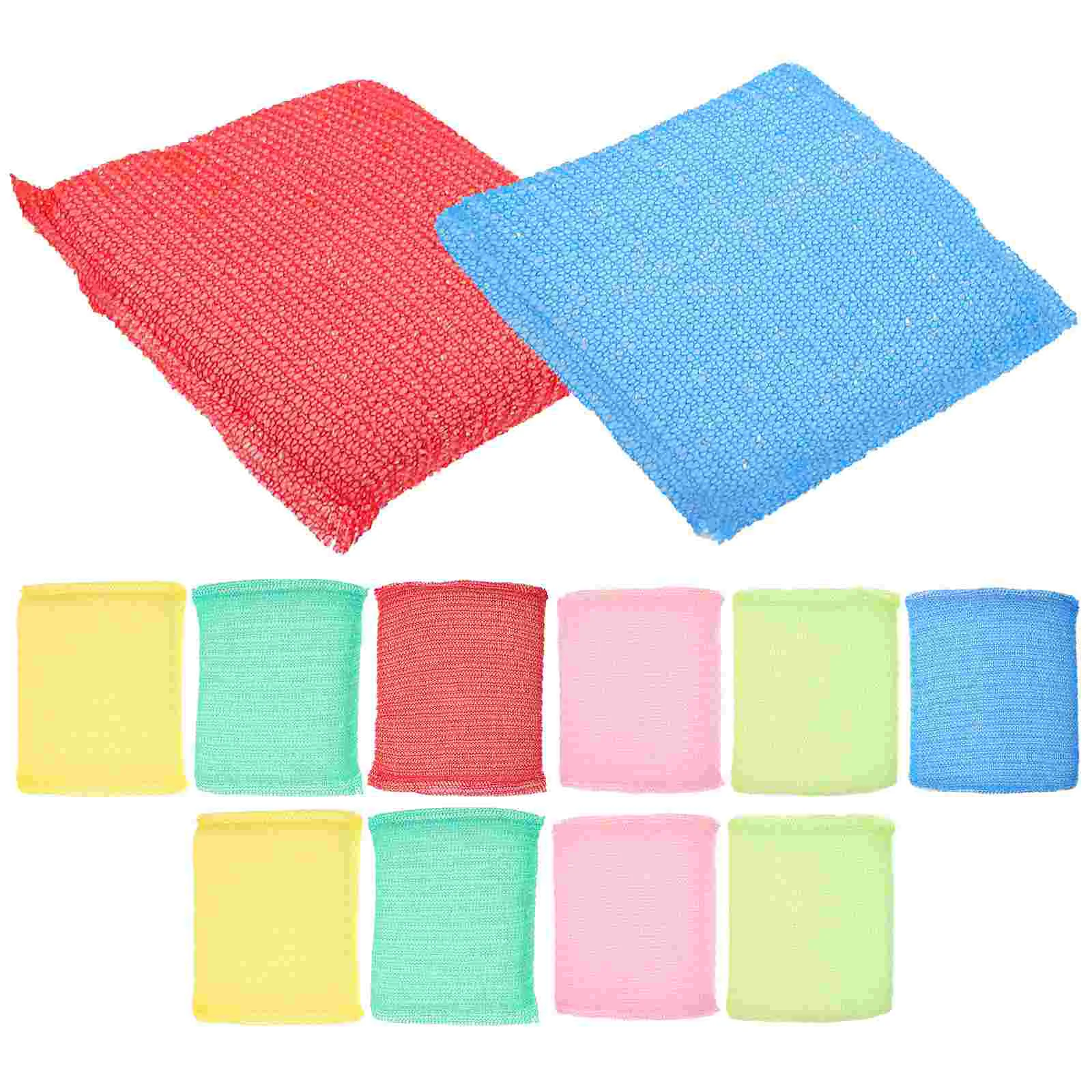 

12 Pcs Kitchen Dish Sponge Sponges Dishes Tableware Nylon Scrub Pads Sink Cleaning