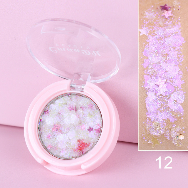 Jewels Eyeshadow Shimmer Pigment Body Face Eye Glitter Sequin Gel Cream Eye Shiny Skin Face Festival Cosmetic Glitter
