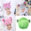Double-layer children's cartoon waterproof shower cap Double-layer Children Cartoon Waterproof Shower Cap Cute Baby Bath Cap 2