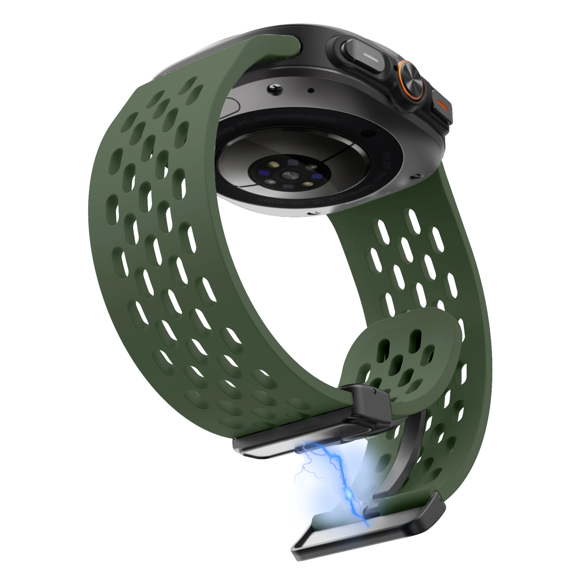Breathable Magnetic Silicone Bracelet Strap