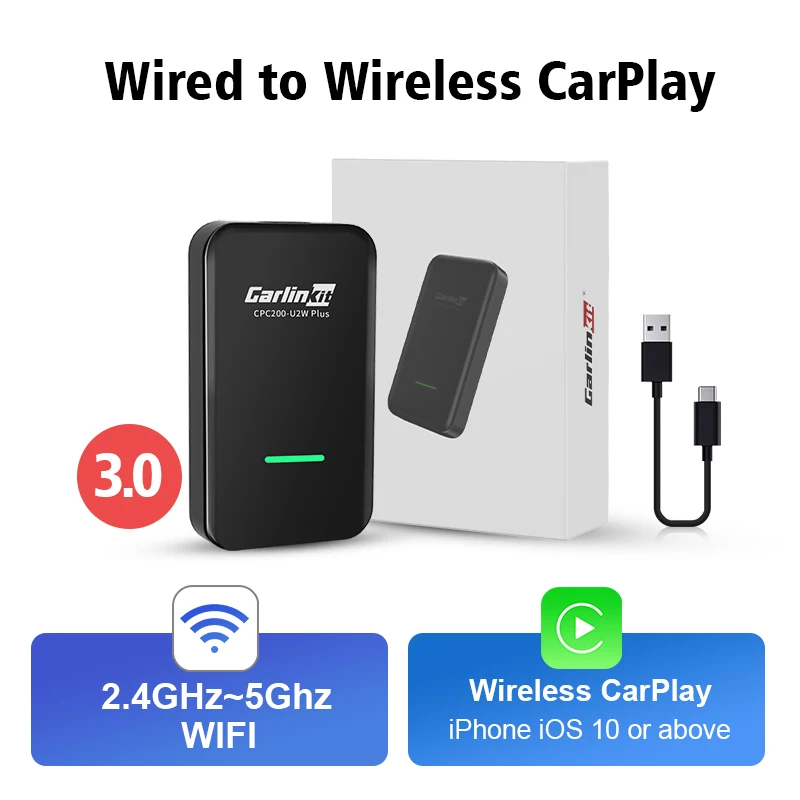 Carlinkit 5.0 Wireless Carplay Dongle For Peugeot 208 308 3008 2015-2022  Android Auto Draadloze Adapter Car Accessories 2024 - AliExpress