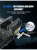 6 Cross Slide Vise Drill Press Milling Vise, 6 In Jaw Width, 6.1 Max Jaw Opening, 2 Way Heavy Duty X-Y Compound Bench Mount Clam 5