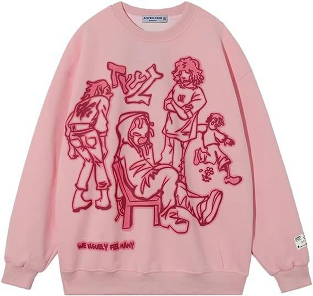 

KPOP Y2K Autumn Fashion Brand Hip Hop Street Graffiti Hoodie Men's and Women's Retro Leisure Sports Couple Sweater