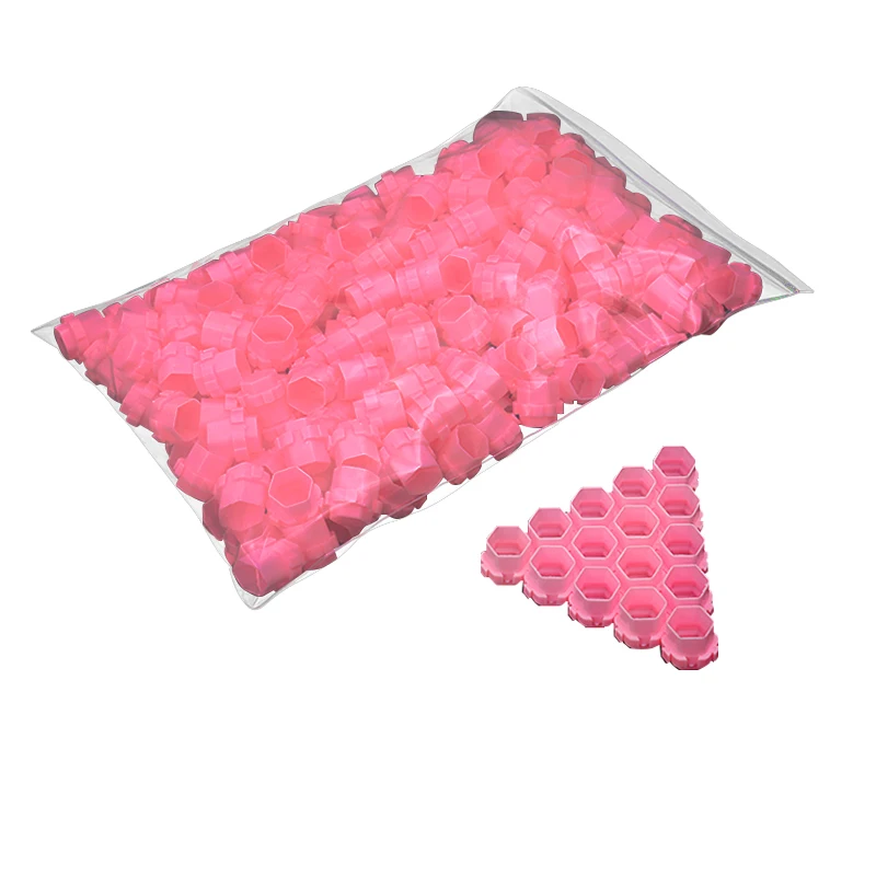 

Wholesale Hot item 200pcs/bag 7 color Hive Honeycomb Shape High Quality Caps for Professional Tattoo Free Shipping
