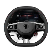 Leather Car Steering Wheel Cover for MG 3 5 One ZX RX5 ZS EHS HS PHEV Luxury Hybrid 2025 2026 Accessories 6
