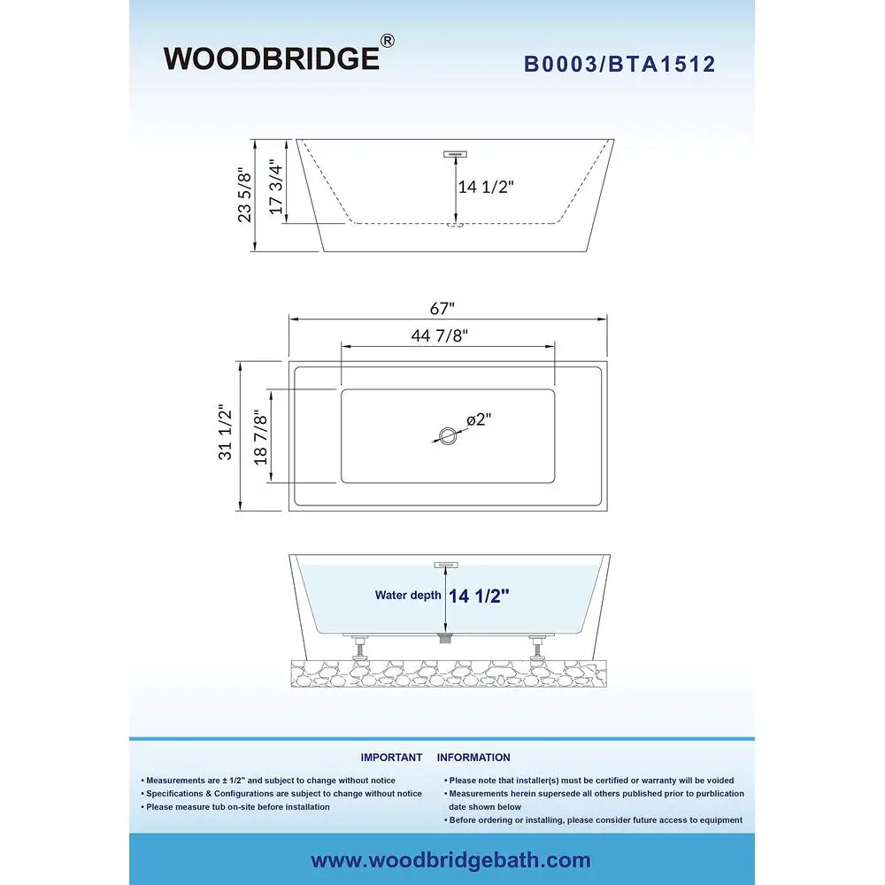 67" Oil-Rubbed Bronze Bathtub Non-Slip Design High Quality Acrylic Construction Chic Style Easy Clean & Maintenance Durable 6