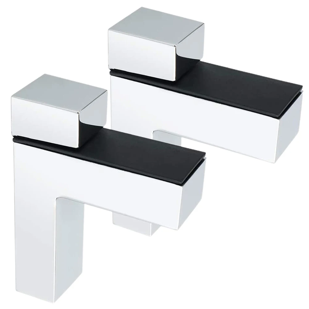 Description Picture 4 of itemAdjustable Glass Shelf Holder F Shape Bracket Zinc Alloy Construction Enhance Organization and Showcasing Your Belongings