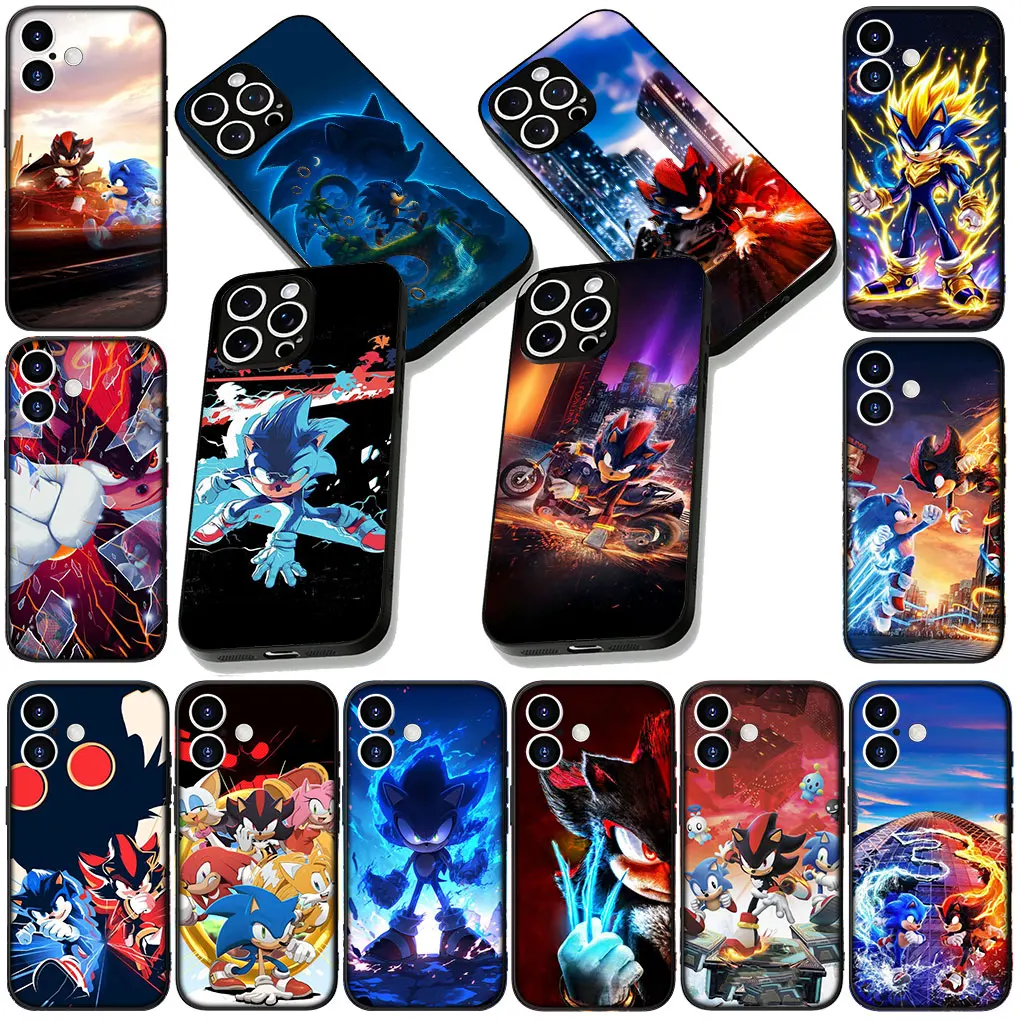 Sonic & Shadow Hedgehog Soft Phone Cover Case