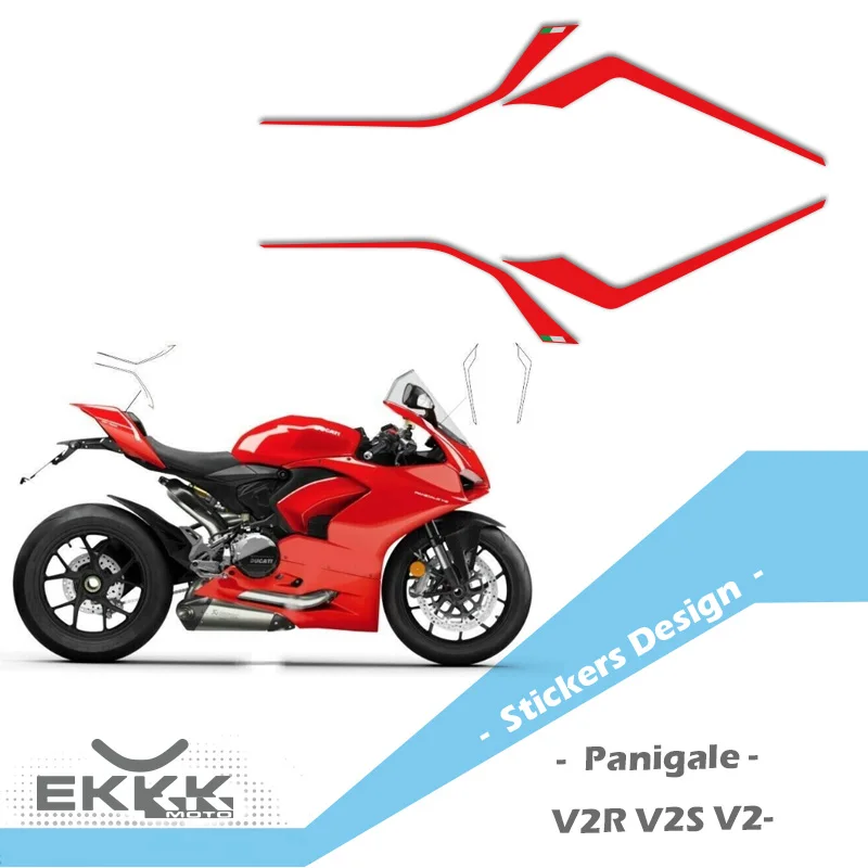 For Ducati Panigale V2 V2R V2S 2020/2022 Stickers Design Kit Includes Stickers for Tail and Front Fairing Decal Sticker wp includes