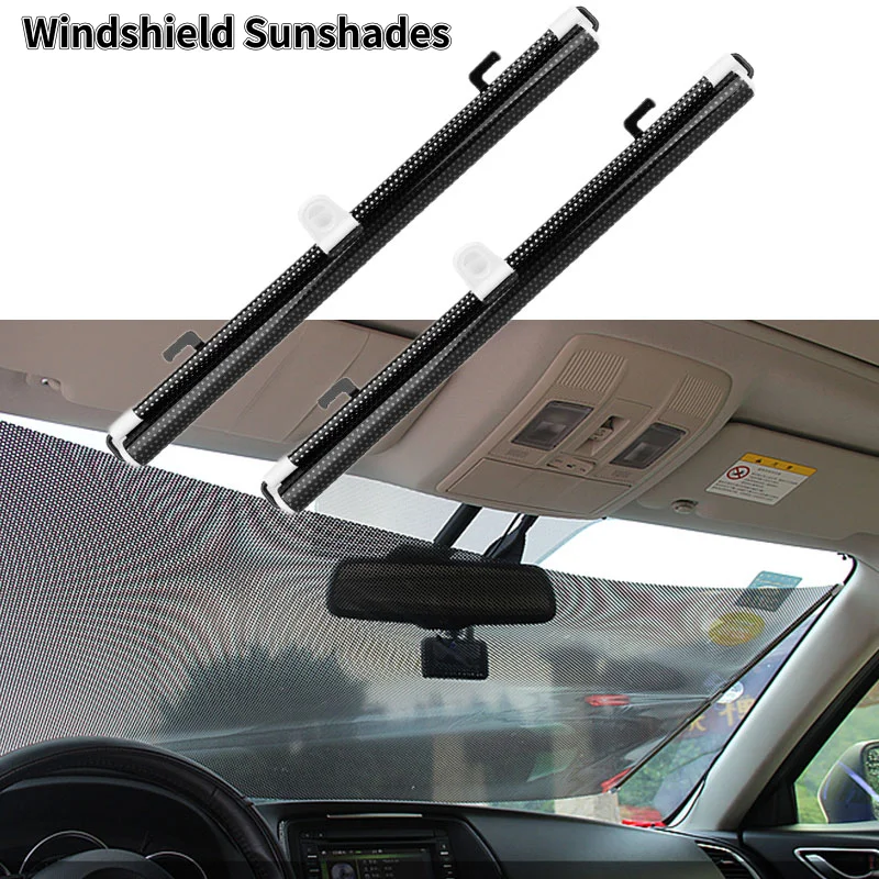 

Car Windshield Sunshade Shade Curtain Rear Side Window Front Back Sun Block Blinks Black Cover Suction Cup for Auto Accessories