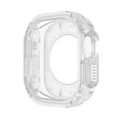 Dual-Function Shockproof Apple Watch Protector Bumper - TPU + PC Materials for Series 10 42mm (Transparent)