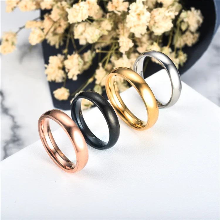 Hypoallergenic Titanium Ring Smooth Design For Men And Women_voghion.com