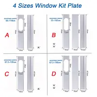 Kit de fenêtre de climatiseur Portable réglable, 2 pièces, plaque coulissante, pare-vent ou 1 connecteur adaptateur de fenêtre, offre spéciale 6