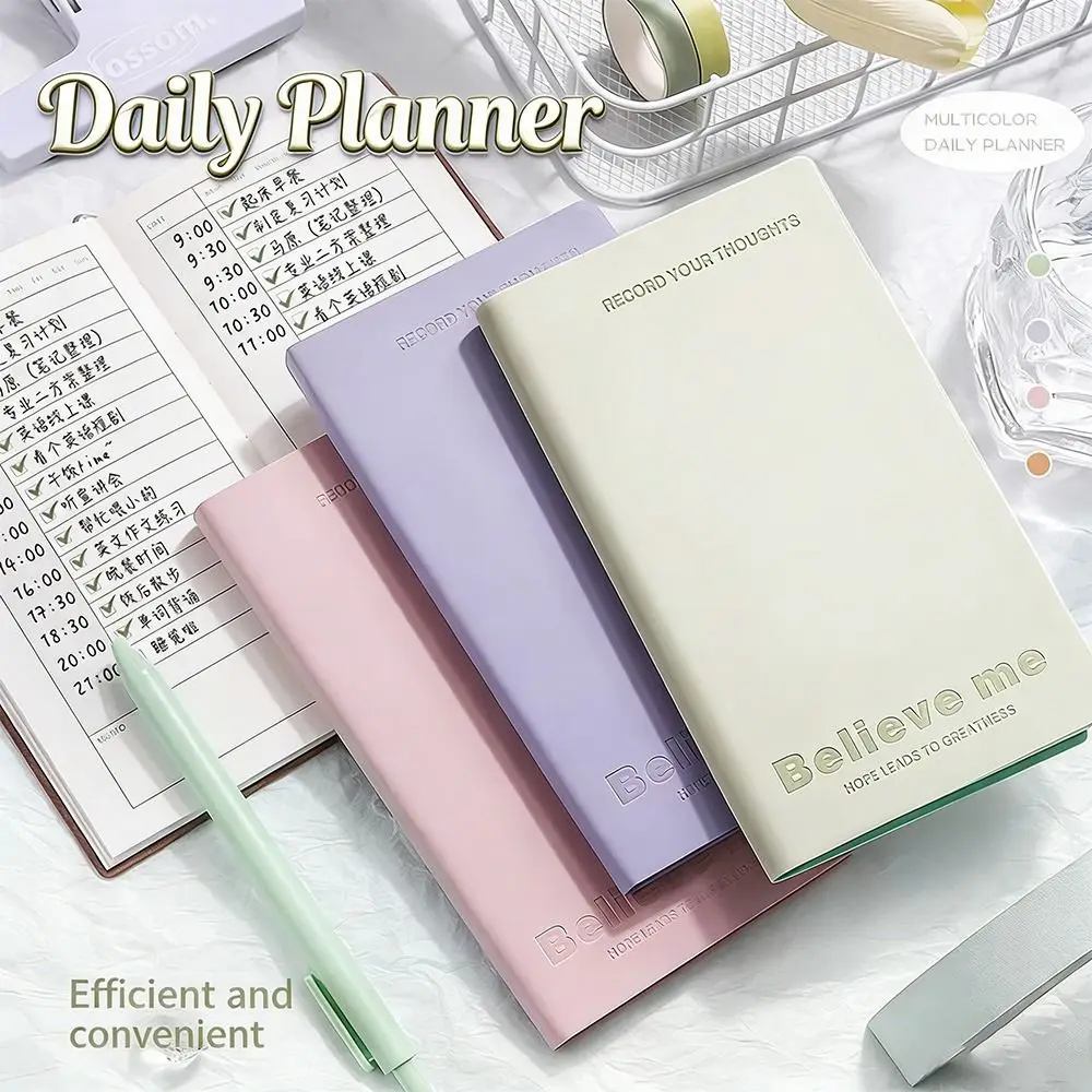 Portable 365-Day Planner and Note-Taking Notebook for Time Management and Learning Schedule