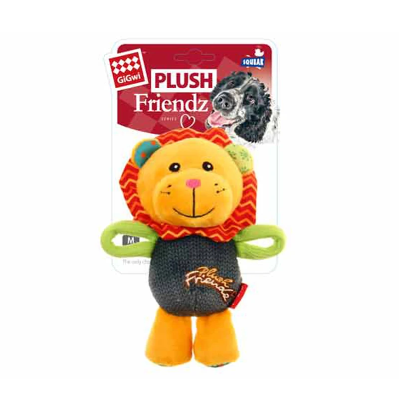 GiGwi Pet Toys Plush Friendz Series Washable Fleece Toy Plush Squeak Interactive  Bite Resistant Toys Irresistible to Dog Puppy 6
