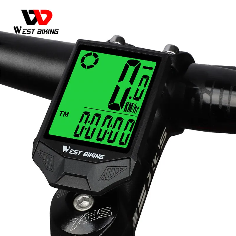 West Biking Waterproof Bicycle Computer Wireless Bike Cycling Odometer