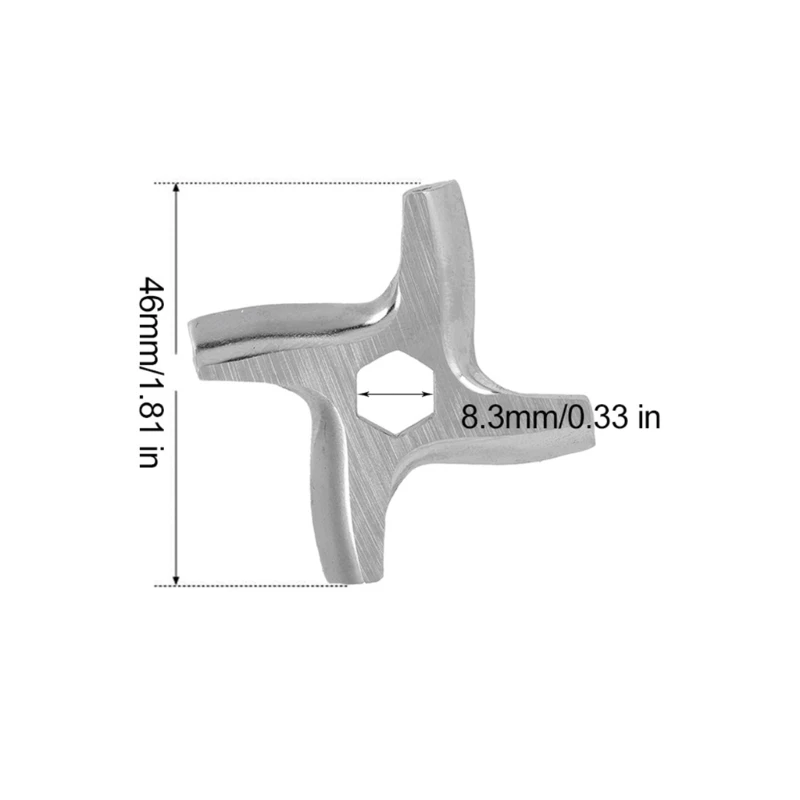 Lama Per Tritacarne BORDSTRACT In Acciaio Inox, Diametro 5 Cm, Fori Da 8 Mm, Per Tritacarne N.5, Facile Da Sostituire - 4
