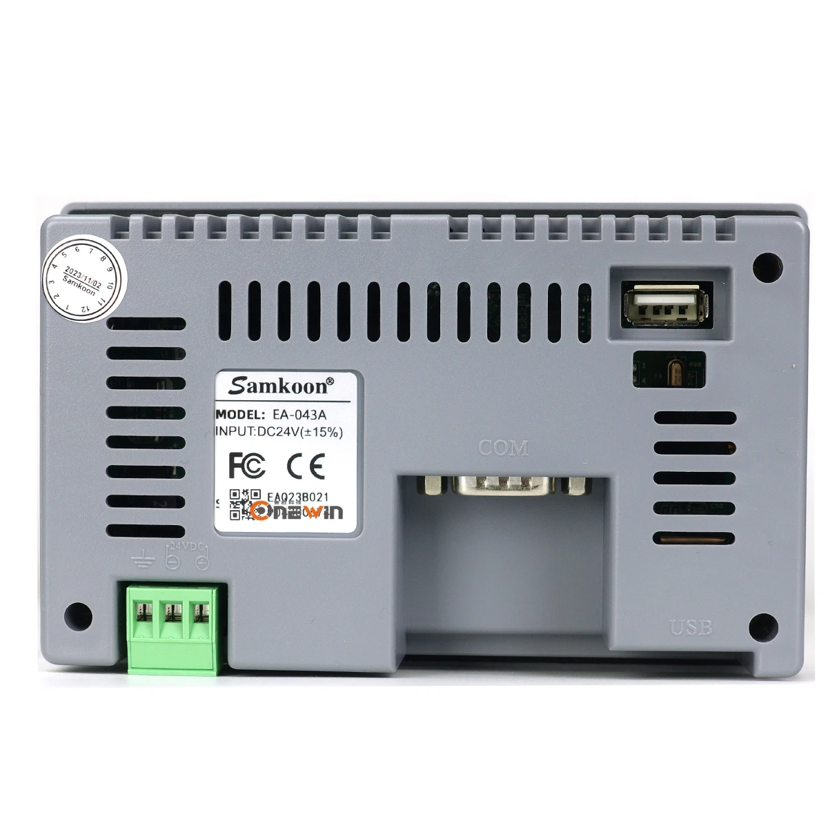 samkoon EA-043A HMI touch screen 4.3 inch and FX3U series PLC industrial control board