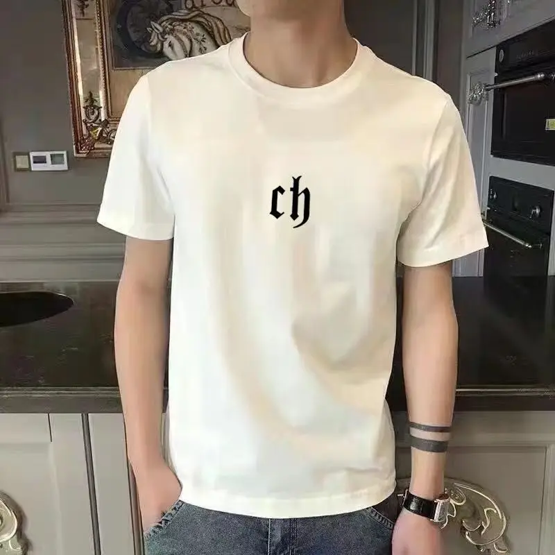 thumbnail image 1 of Camisetas con estampado de alfabeto para hombre, camisetas de gran tamaño para hombre, camisetas gráficas blancas, ropa barata y de alta calidad, nuevas en moda, 1 of 5