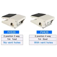 Pneumatic Foot Pedal Valve Cylnder Control 4F210-08L Switch FV320 Reversing 420 4F210-08L Ttwo Position Five Links 3