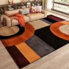 Nordic Abstract Carpet for Living Room Modern Geometry Sofa Coffee Table Non-slip Floor Mat Home Bedroom Decor Bedside Soft Rugs 2