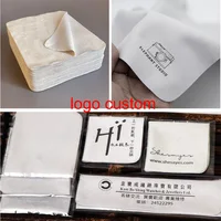 100/200/500pcs Custom logo Eyeglasses 145*175mm Chamois Glasses Cleaner Suede Microfiber Glasses Clean Cloth 1